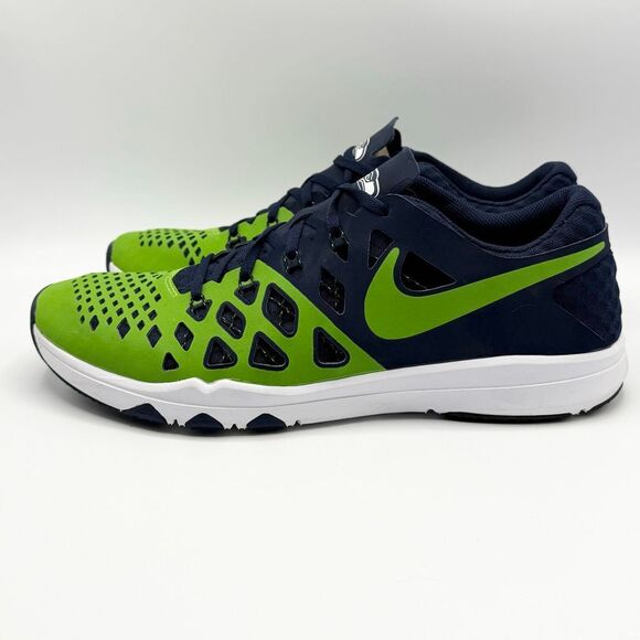 Nike Train Speed 4 AMP Shoes Men Sz 12 Blue Green Seattle Seahawks 848587-307 - Picture 5 of 16